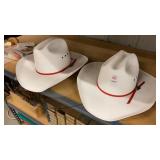 Pair of Calgary cowboy hats