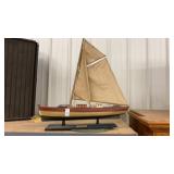 Wooden model ship
