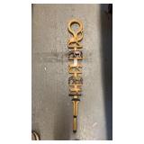 Carved animal walking stick