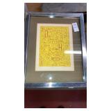 1970 Framed "Soup" screen print signed & numbered