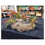 Fancy wooden decoy duck centerpiece very nice