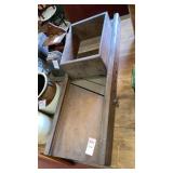 Old wooden slaw cutter 26" long