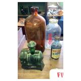 Old Yankee bluing bottle, large apothecary