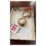 Ring settings-14k gold shell, 1/20 12kgf