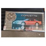 Corvette mirror wall clock photo is changeable