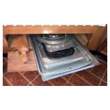 Kitchen cookie sheets rolling pin pie shields