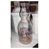 Drink Ka-Vee cream top milk bottle Belleville Pa