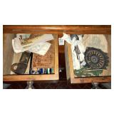 Old sugar sacks,cast spindle,lock exposition