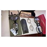 4 pairs antique eye glasses Rockwood Johnstown