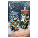 2 jars of marbles