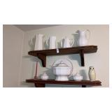 Pfaltzgraff Heritage pitchers, teapot,tureen,