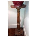 Oak antique plant stand