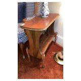 Wooden stand w/ lower shelf