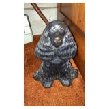 Cast iron dog doorstop