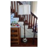 Marble base floor lamp