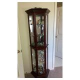 Lighted curio cabinet - contents separate