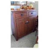 Antique jelly cupboard w/drawers - contents