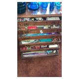 Contents of 6 drawer sewing cabinet thread knit
