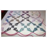 Vintage bow tie quilt double sz