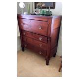 Antique chest of drawers w/glass pulls 44"w x