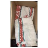 2 vintage woven twin bedspreads