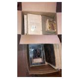 Old books, Partial Old Holy Bible, metal box