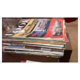 Stack of vintage Look magazines all with new cars
