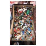 Tray of miniature cartoon figures& others Disney