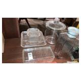 Vintage glass frig keepers, store jar,water