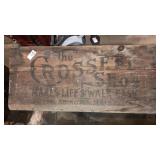 Crossett shoe advertising wood box North