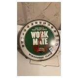 Work Mate chewing tobacco thermometer USA 12"diam