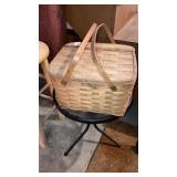 Wooden woven pie basket