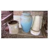 cement urn, no.4 crock, base for birdbath