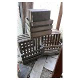 Lot of wooden crates
