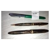 Sheaffers fountain pens, pencil