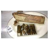 Old bullets pistol ball .45 cal m1911-box is