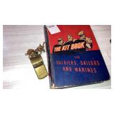 Military brass whistle, Kit book for soldiers