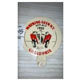 Watkins Glen Grand Prix 1955 metal souvenir