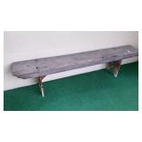Primitive wooden bench