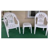 3pc poly porch set 2 chairs & table