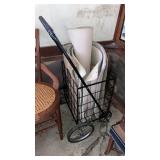 Grocery laundry cart w/mats