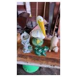 Concrete pelican, garden decor