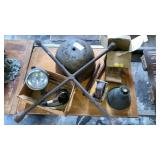 Wheel weights, spotlight, auto related lot