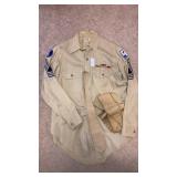 Vintage Military uniform shirt w/ribbons p