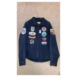 Vintage racing jacket w/ patches Porsche