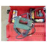 Magnaflux with Black & Decker grinder