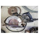 Craftsman electric hand saw 7 1/2" with blades