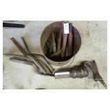 Corking air hammer with corking tools