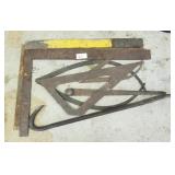 Lot of squares, dividers & crow bar