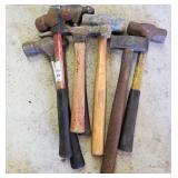 Lot of various hammers